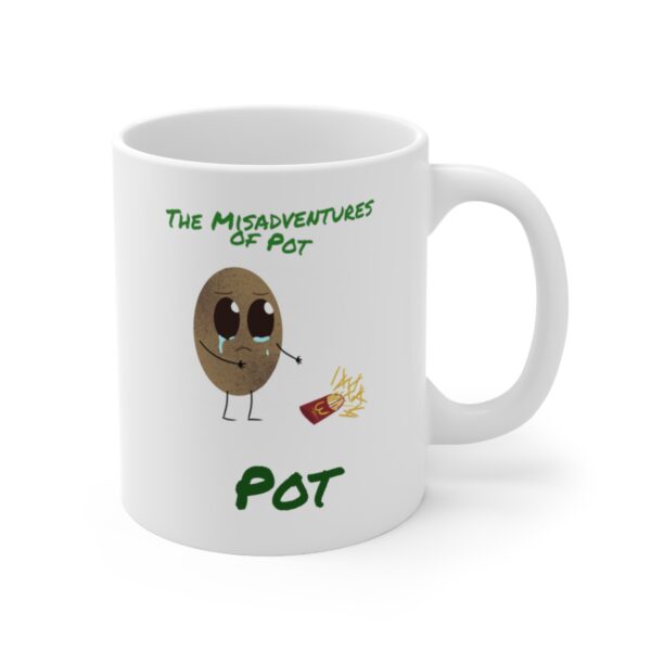 Pot - Ceramic Mug 11oz - White - Image 3