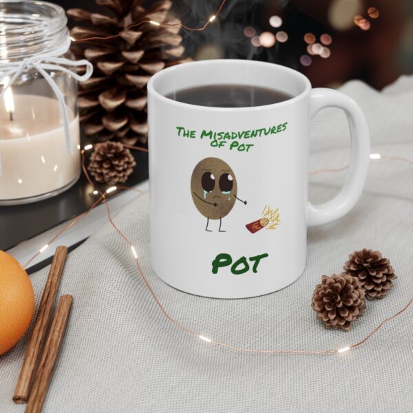 Pot - Ceramic Mug 11oz - White - Image 4