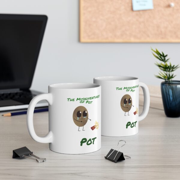 Pot - Ceramic Mug 11oz - White - Image 5