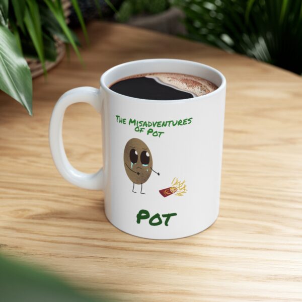 Pot - Ceramic Mug 11oz - White - Image 8