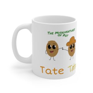 Tate & Tater – Ceramic Mug 11oz – White