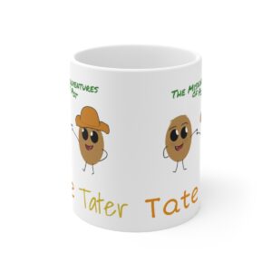 Tate & Tater – Ceramic Mug 11oz – White