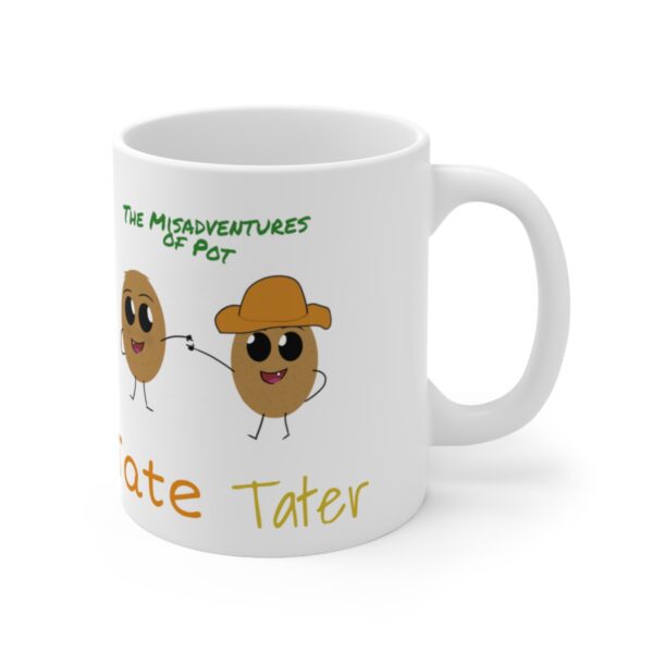 Tate & Tater - Ceramic Mug 11oz - White - Image 3