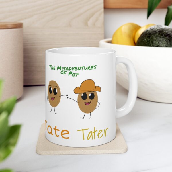 Tate & Tater - Ceramic Mug 11oz - White - Image 7