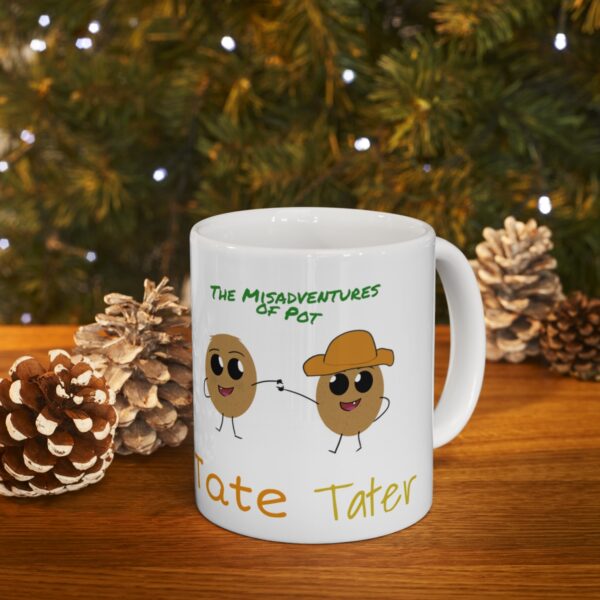 Tate & Tater - Ceramic Mug 11oz - White - Image 9