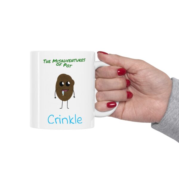 Crinkle - Ceramic Mug 11oz - White - Image 12