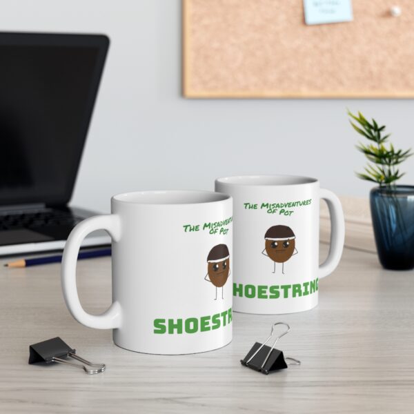 Shoestring - Ceramic Mug 11oz - White - Image 5