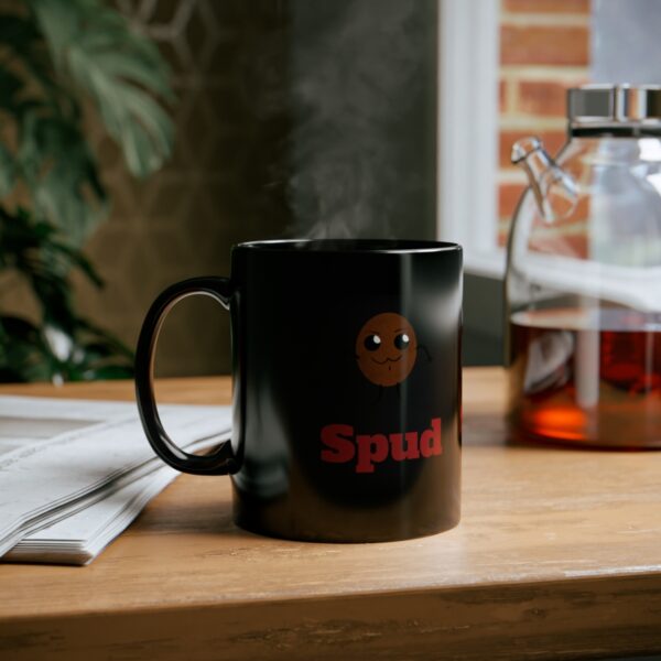 Spud - 11oz - Black Mug - Image 6