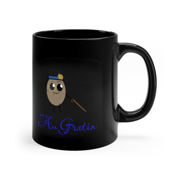 Au Gratin - 11oz - Black Mug - Image 3