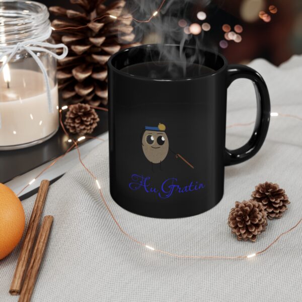 Au Gratin - 11oz - Black Mug - Image 4