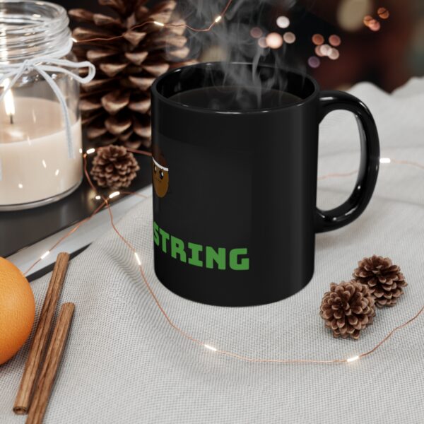 Shoestring - 11oz - Black Mug - Image 4