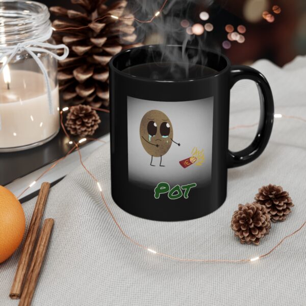 Pot - WacDonald's 11oz - Black Mug - Image 4