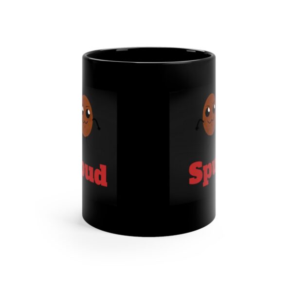 Spud - 11oz - Black Mug - Image 2