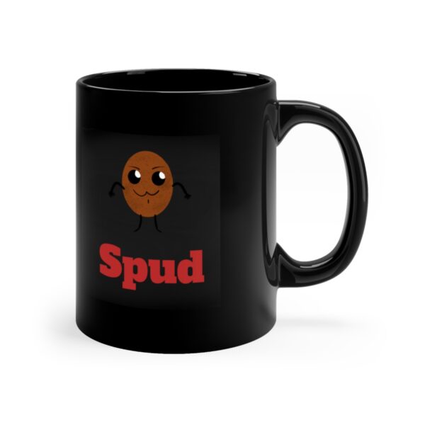 Spud - 11oz - Black Mug - Image 3